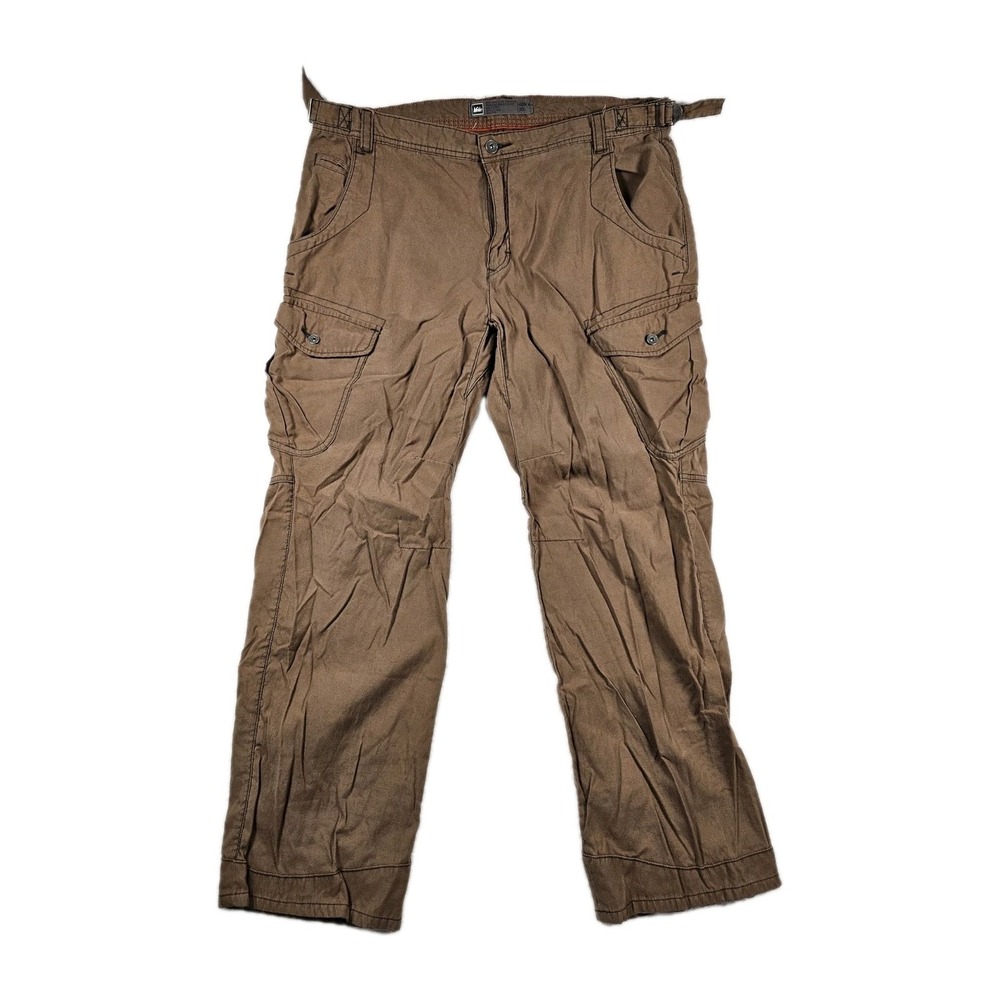 REI Co-op Cargo Hiking Pants Mens 40x30 Brown Outdoor Trail Adjustable Workwear
